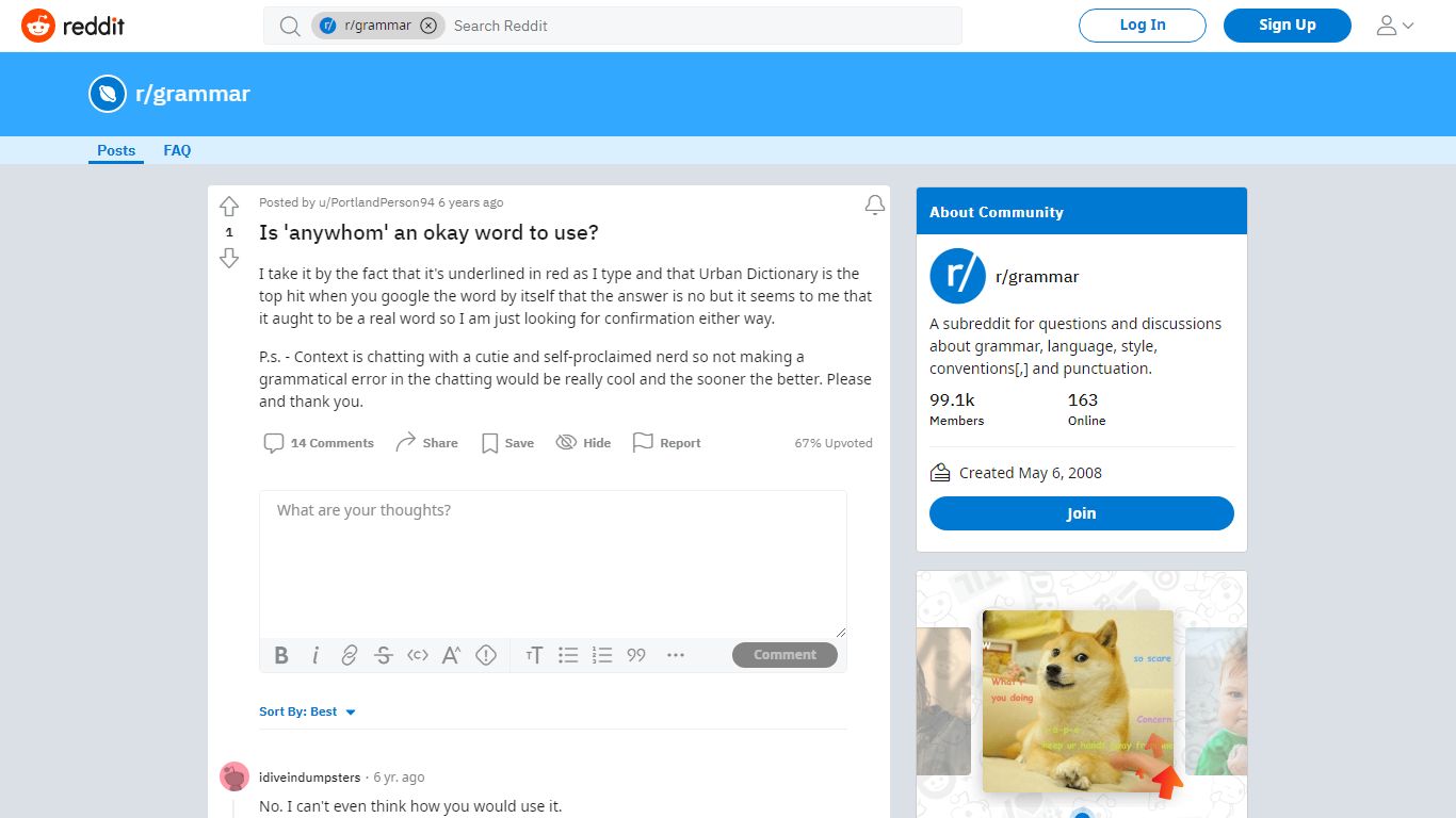 Is 'anywhom' an okay word to use? : grammar - reddit.com